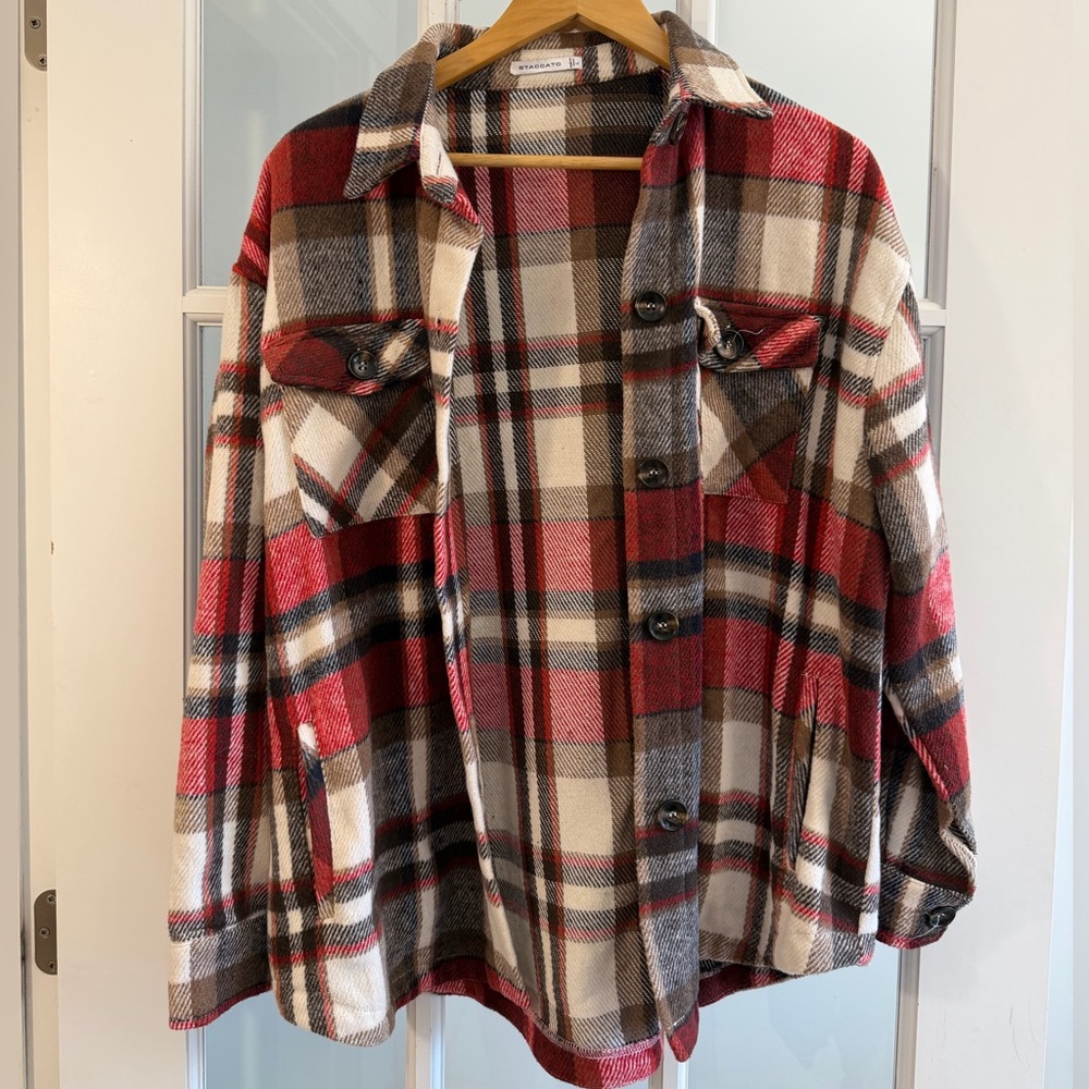 Staccato Multicolor Plaid Shacket